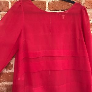 Pink Shear BCBG Top